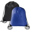 Sliverdew 2 Pcs Drawstring Backpack Bags Sports Cinch Sack String