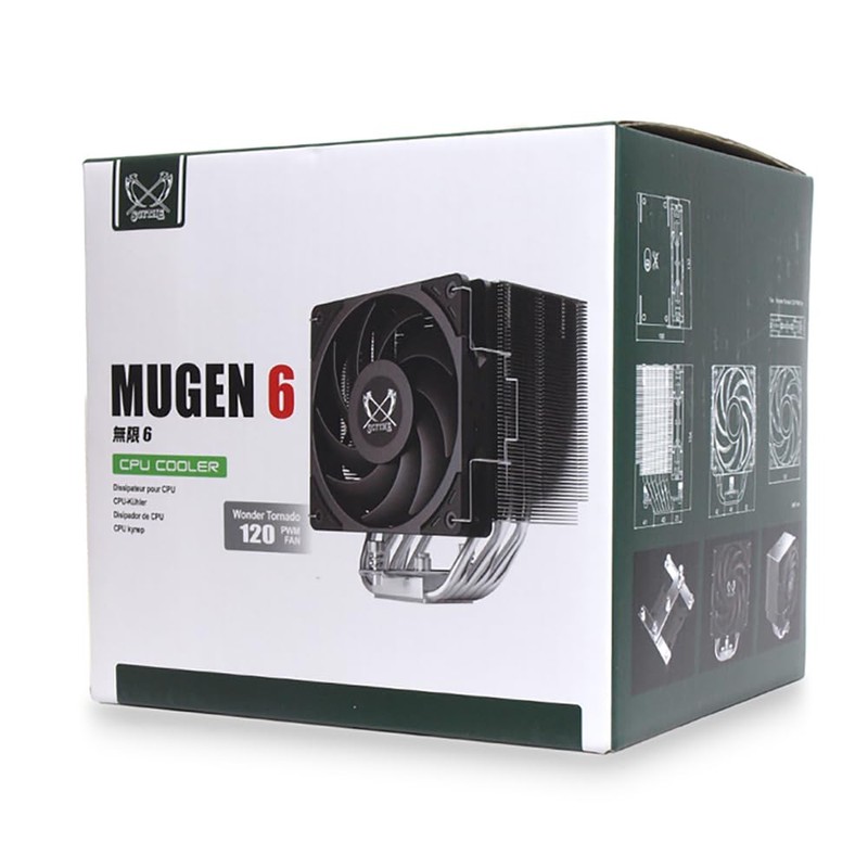 Scythe SCMG-6000 Side Flow CPU Cooler MUGEN6 Single Fan 6