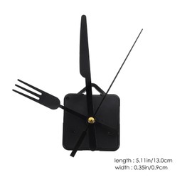 Hemobllo Quartz Clock Mechanism Kit Movement Mechanism with Knives and Fork Hands Clock Numerals Set DIY Clock Repair Parts B