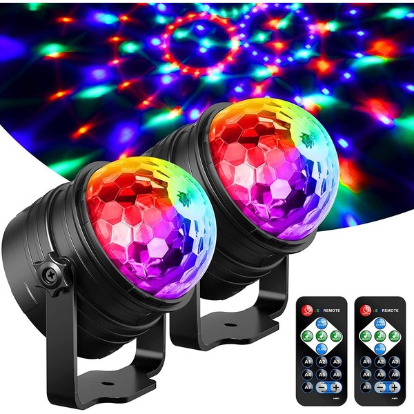 YAZEKY Disco Light Children's Disco Ball Music Controlled (Multicoloured, Pack