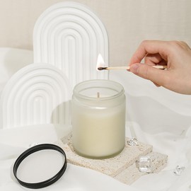 Rose Noir & Oud Scented Candles, Long Lasting Burn Candles for Home Scented, Soy Wax Stress Relief Jar Candles, 7 oz