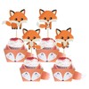 Paquete de 36 adornos de zorro para cupcakes con temática
