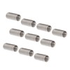 10PCS Round Coupling Nuts 304 Stainless Steel Female Thread Cylindrical