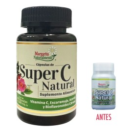Super C Natural (60 Capsulas De 1000 Mg) Margarita Naturalmente