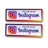 eSplanade Instagram Facebook Sign Sticker Combo (9 x 3') 2,