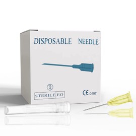 100 Pcs 30Ga 0.5 Inch/13mm Lab Dispensing Needle Luer Lock, Individually Sealed Wrapped