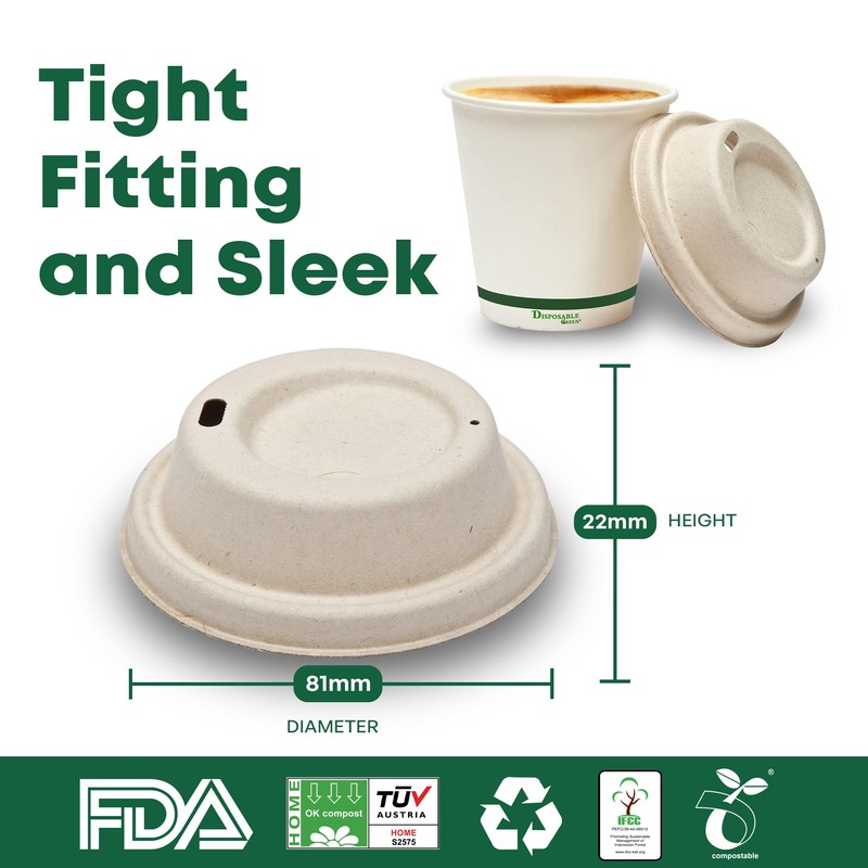DISPOSABLE GREEN - Cup Lid for NEXTGEN Coffee Cups, Coffee