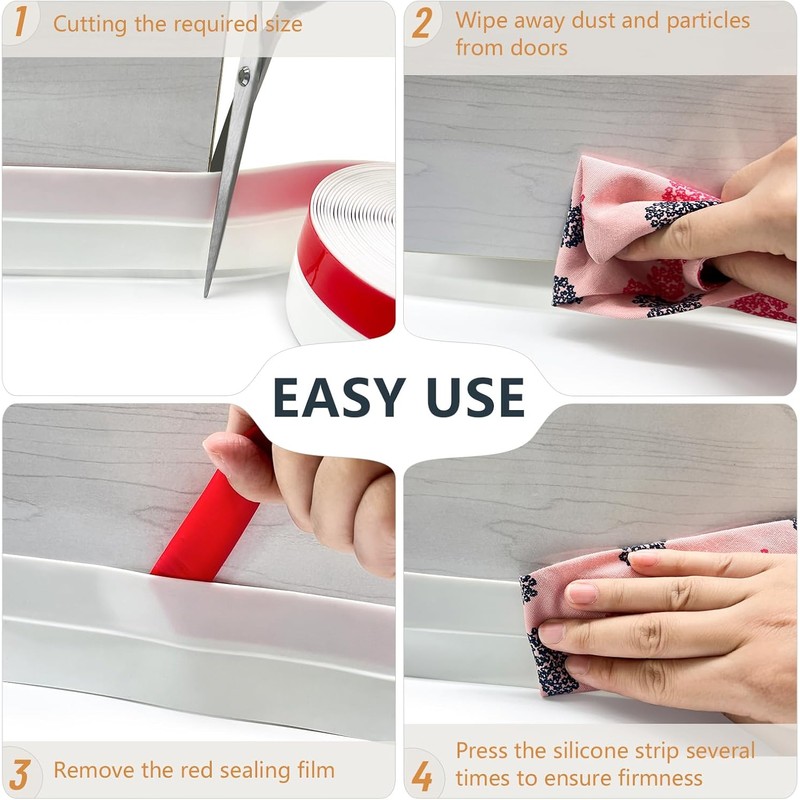 【2026 New Upgrade】 Wide Silicone Weather Stripping Door Seal with