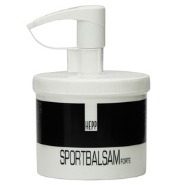Hepp Sports Balm Forte with Soothing Effect for Sore Muscles, Tension and Back Pain (500 ml)