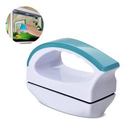 Floating Scraper Magnetic Cleaner Scrubber Aquarium Glass Algae Cleaning Brush for Fish Tank (S)