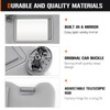 Sun Visor for 2007-2011 Toyota Camry Without Sunroof, Left Driver