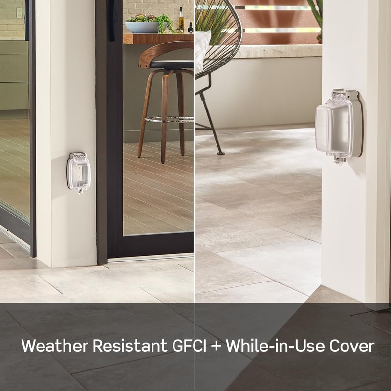 Leviton GFCI Weather-Resistant Outlet, 20 Amp, Self Test, Non Tamper-Resistant