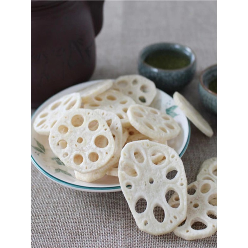 Dehydrated lotus root crisp is vegetable dried non-fried lotus root