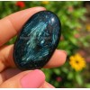 1pcs Arfvedsonite Palmstone Worry Stone Healing Crystal Meditation Reiki Gifts
