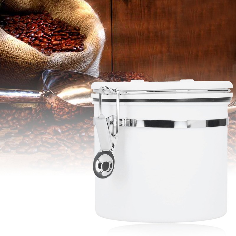 Stainless Steel Sealed Canister Coffee Flour Sugar Container Storage Jar