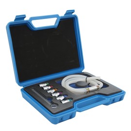 KIT LLAVE PURGA DE FRENOS GOMA METALICA 6 ADAPTADORES 1 MANGUERA DE DRENAJE UNIVERSAL PARA COCHE SUV CAMIÓN LIGERO MOTO