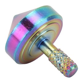 Fidget Giroscopio Juguete, Oficina Portátil Ansiedad Alivio del Estrés TDAH Giroscopio Giratorio Juguete Metal Dedo Girosfera para Novio Padre (Vistoso)