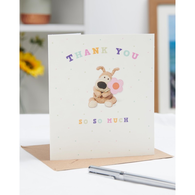 Boofle Thank You Card for Him/Her/Friend - Cute Design