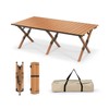 Giantex Folding Camping Table, Roll-Up Folding Table w/Carry Bag, Portable