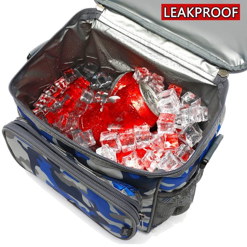 FlowFly Insulated Reusable Lunch Bag Adult Large Lunch Box for