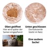 FLORTUS Coconut Source Pots Made of Potting Soil with Nutrients