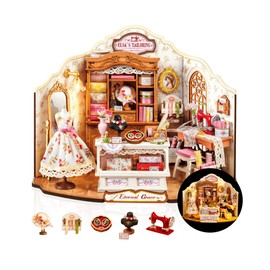 Rolife DIY Miniature House Shop Series -Elsa's Tailoring Shop Sewing Room