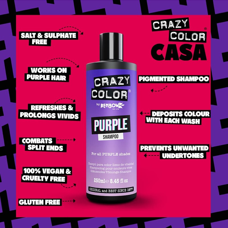 Crazy Color CRC042 Shampoo Purple