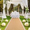 AK TRADING CO. 40" Wide Natural Burlap Wedding Aisle Runner