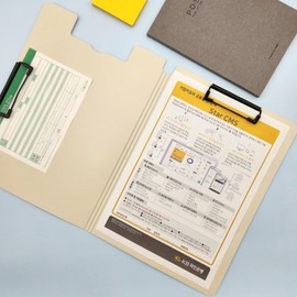 A4 Clipboard with Protective Cover Dark Gray Document Holder