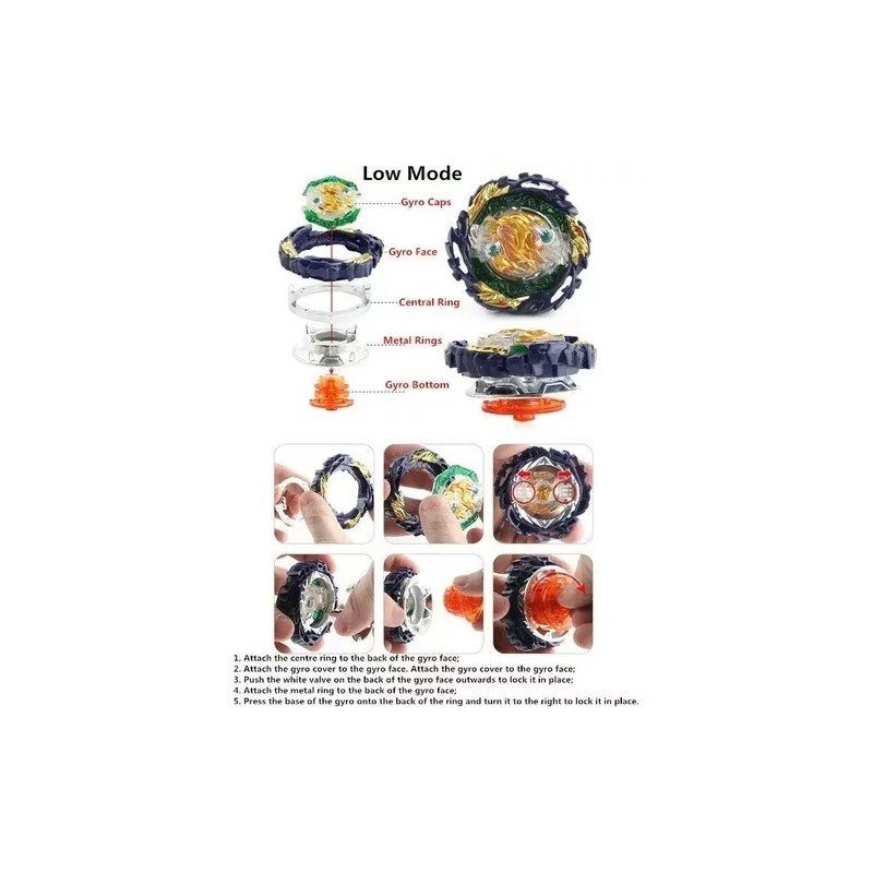 MQ Beyblade Mq B-185 Burst Vanish Fafnir + Lanzador Dynamite