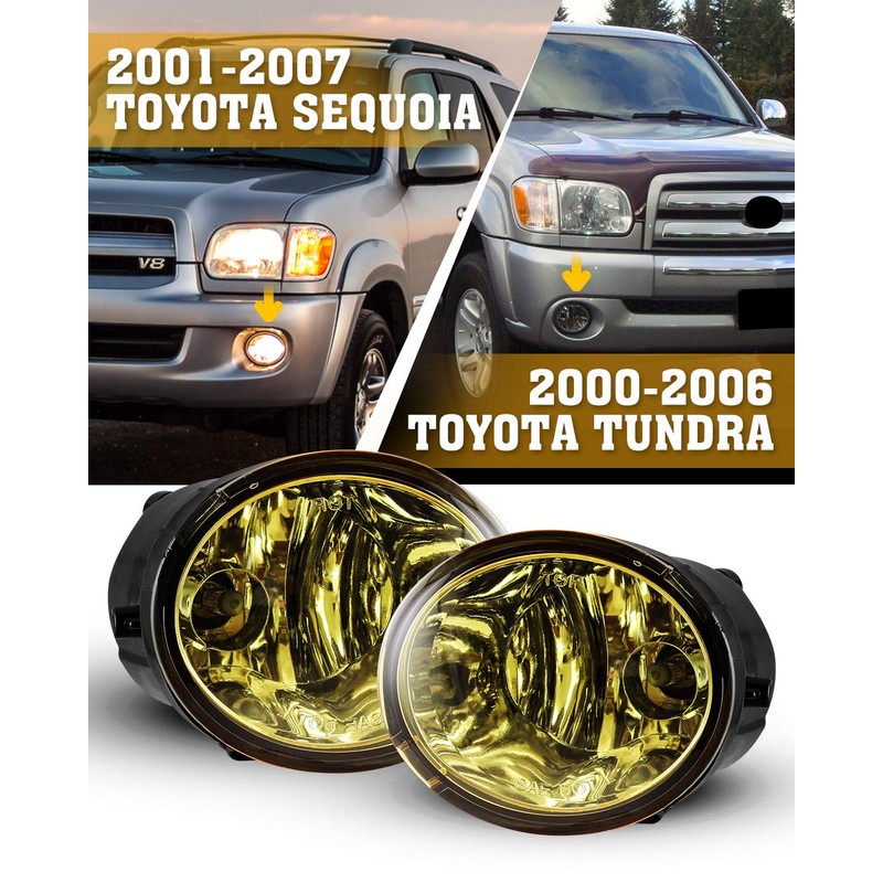 AUTOFREE Fog Lights for Tundra 2000-2006 (Not Fit Steel Front