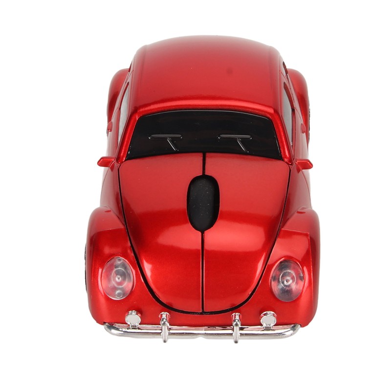 Wireless Mouse Red Sports Car Style 2.4GHz USB Receiver 1600DPI