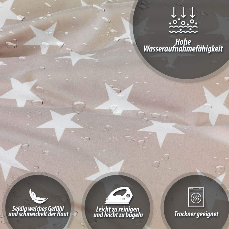 DreamHome 2-Piece Star Bed Linen Duvet Cover 135 x 200