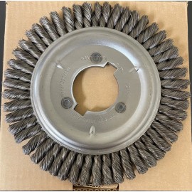 Advance Knotted Wire Wheel 8" Diameter x .014 Wire Diameter x 2" Arbor Hole