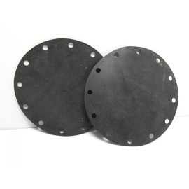 Unbranded 12 BOLT PIPE FLANGES 6 1/2" IN DIAMETER