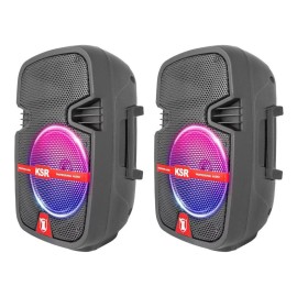 Kaiser Sistema Bafles Par De Bocinas 8 Ksr Bluetooth Recargable PAK-7908