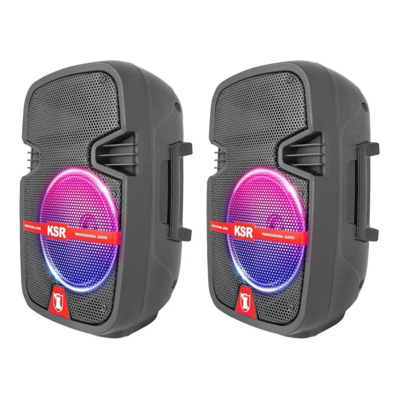 Kaiser Sistema Bafles Par De Bocinas 8 Ksr Bluetooth Recargable