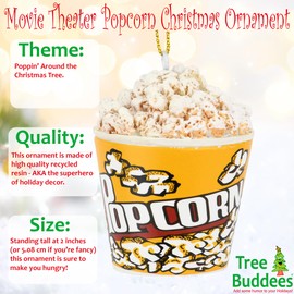 Tree Buddees Movie Theater Popcorn Food Christmas Ornament Decoration