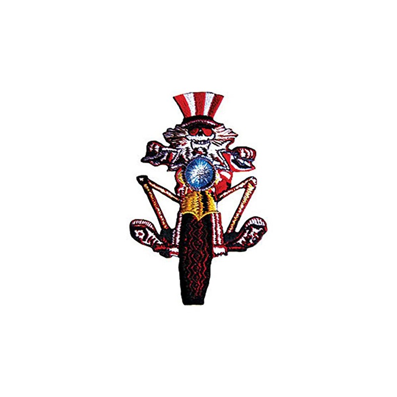 C&D Visionary P-1296 Grateful Dead Uncle Sam on Bike Patch