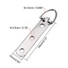 sourcing map D Ring Hanger Set for Picture Hanging Silver