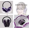 Rabbit Hair Earmuff for Winter, Soft and Warm,Foldable and Easy
