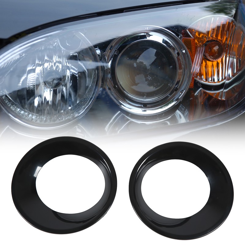 Pair Front Bumper Fog Lamp Cover Ring Trim 51113423789 Replacement