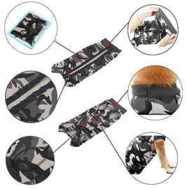 Coppthinktu Dog Recovery Suit for Abdominal Wounds or Skin Wound, Breathable Dog Surgery Recovery Suit for Dogs, E-Collar Alternative After Surgery Wear Anti Licking Wounds Suit for Small/Medium Dogs