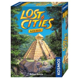 Thames & Kosmos Lost Cities: Roll & Write | A Family Friendly Game from Kosmos Games |by Reiner Knizia | for 2 to 5 Players, Ages 8 and up