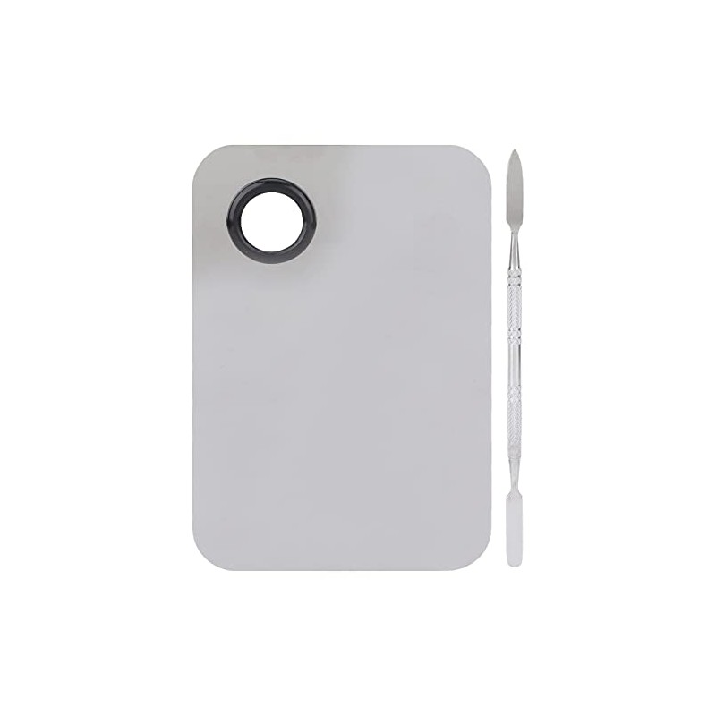 Generic Paleta de Mezcla de Maquillaje Cosmético Profesional de Acero