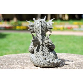MystiCalls - Garden Dragon Figurine - Yoga Model Small - Fantasy Figure Decorative Dragon Garden