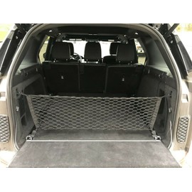EACCESSORIES EA Trunk Organizer Cargo Net for Land Rover Discovery 2014-2023 – Envelope Style Cargo Net for SUV - Premium Mesh Car Trunk Organizer Vehicle Carrier Storage – Compatible with Discovery