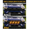 Amber Grill Lights for 2024 Toyota Tacoma LED Grille Lights