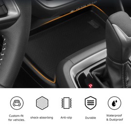 Wireless Charging Protective Pad for Subaru Crosstrek 2025 2024 Car Accessories Wireless Charger Anti-Slip Mat Cordless Charger Heat Insulating Silicone Material Non Slip Waterproof Easy to Clean