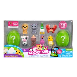 Adopt Me! 10 Pack Mystery Pets - Series 1-10 - Top Online Game - Exclusive Virtual Item Code Included - Fun Collectible Toys for Kids Featuring Favorite Pets, Ages 6+